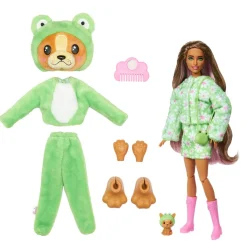 Barbie - Muñeca Sorpresa con Disfraz de Cachorro Rana y Accesorios (Varios modelos) ㅤ*MATTEL Outlet