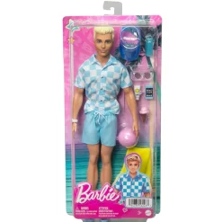 Barbie - Muñeco Ken en traje de baño con accesorios playa ㅤ*MATTEL Discount