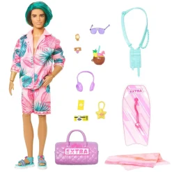 Barbie - Muñeco Ken Estilo Tropical con Accesorios ㅤ*MATTEL
