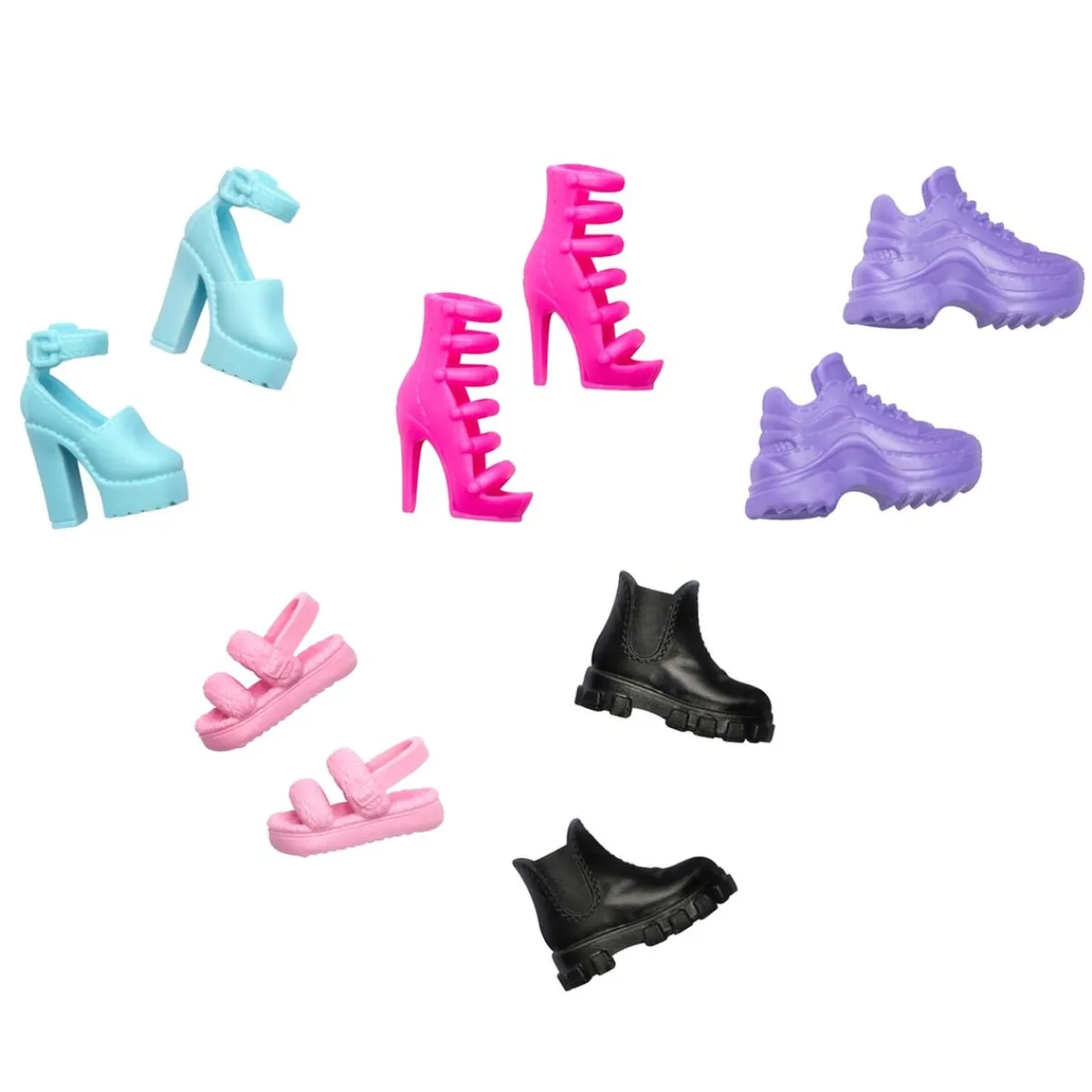 Best Barbie - Pack de 5 pares de zapatos Muñecas