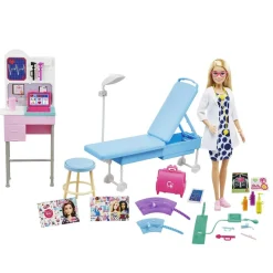Clearance Barbie - Tú Puedes ser Doctora, Set de Juego con Accesorios médicos ㅤ Muñecas