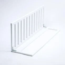 New Barrera de cama de Madera Natural Blanca Seguridad·Antigolpes Y Reductores