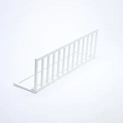 New Barrera de cama de Madera Natural Blanca Seguridad·Antigolpes Y Reductores