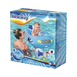 New Bestway - Coche de policía hinchable con sonido Piscinas|Juguetes De Verano