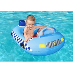 New Bestway - Coche de policía hinchable con sonido Piscinas|Juguetes De Verano
