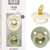 Sale - Pack 2 chupetes Colour 0-6 meses - Ivory/Sage Biberones Y Chupetes·Chupetes