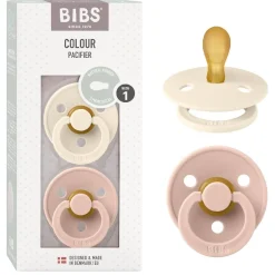 Hot - Pack 2 chupetes Colour 0-6 meses - Ivory/Blush Biberones Y Chupetes·Chupetes