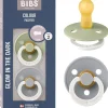 - Pack 2 chupetes Colour Noche 0-6 meses - Sage/Cloud*BIBS Sale