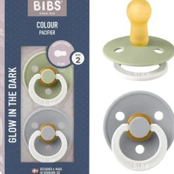 - Pack 2 chupetes Colour Noche 0-6 meses - Sage/Cloud*BIBS Sale