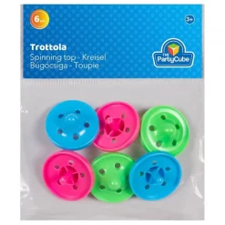 Blister con 6 mini peonzas de plástico (varios colores)*TOYS "R" US Hot