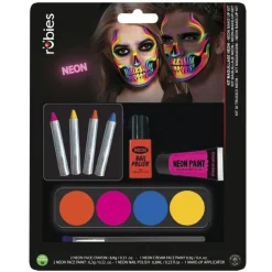 Best Blíster Maquillaje Neón Todo en 1 Disfraces|Halloween