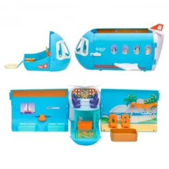 Best Bluey - Avión 3 en 1 Coleccionables Y Mini Mundos