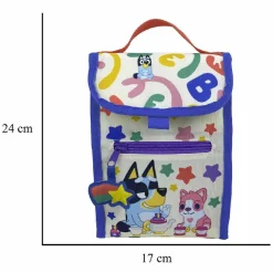 Outlet Bluey - Bolsa de Merienda - Colección Rainbow Material Escolar