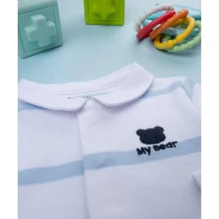 New Body bebé blanco a rayas azules Recién Nacido·Ropa Y Accesorios|Ropa Y Accesorios·Bodies