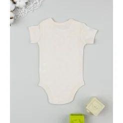 Outlet Body beige de manga corta para bebé con estampado floral Ropa Y Accesorios·Bodies|Recién Nacido·Ropa Y Accesorios