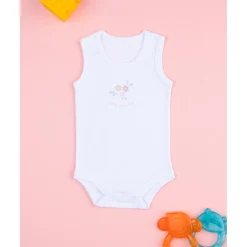 Body blanco flores*Prenatal Online
