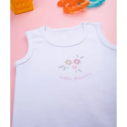 Body blanco flores*Prenatal Online