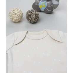 Body de bebé beige con flores estampadas*Prenatal Hot