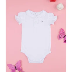Body de niña blanco con bordado inglés*Prenatal Outlet
