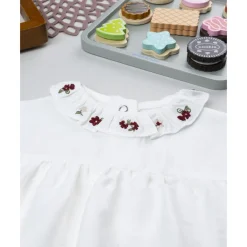 Body de niña blanco con cuello bordado*Prenatal Best