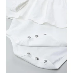 Body de niña blanco con cuello bordado*Prenatal Best