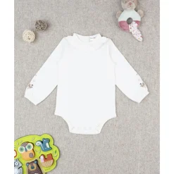 Body de niña blanco con estampado de ositos*Prenatal Best