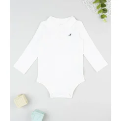 Body infantil blanco con bordado*Prenatal Hot