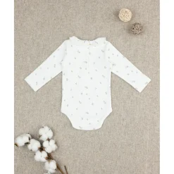 Outlet Body niña blanco con estampado allover y cuello Ropa Y Accesorios·Bodies|Recién Nacido·Ropa Y Accesorios