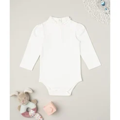 Hot Body niña blanco con volante en el cuello Niña·Bebé Niña 3-36 Meses|Bebé Niña 3-36 Meses·Bodies