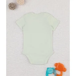 Body niña verde con flores estilizadas*Prenatal Best