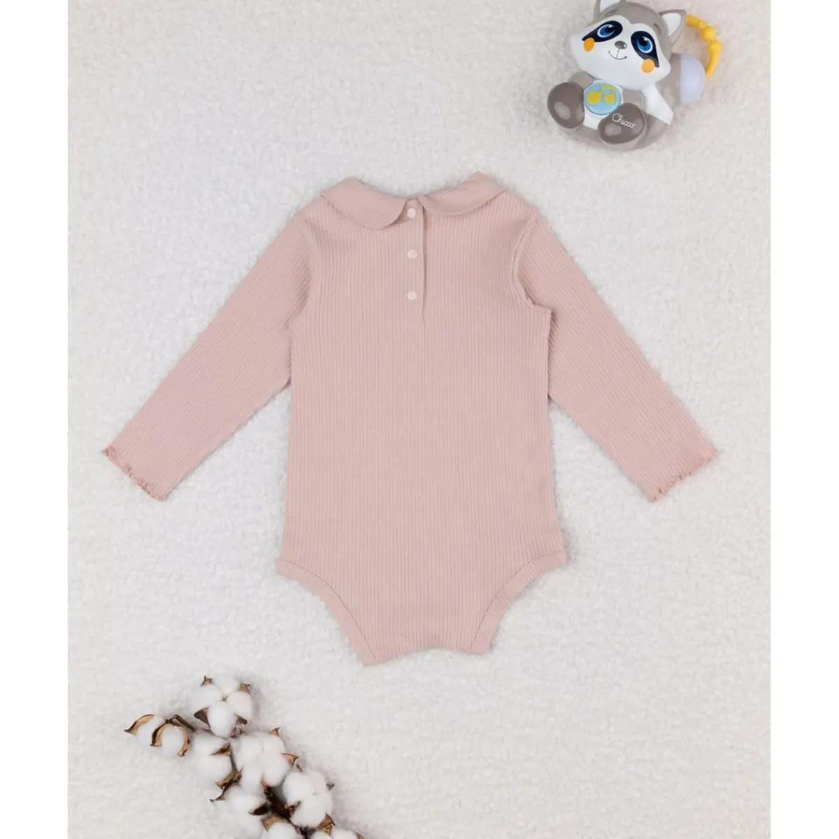 Body rosa de manga larga para niña*Prenatal Hot