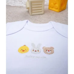 New Body unisex blanco bordado baby smile Recién Nacido·Ropa Y Accesorios|Ropa Y Accesorios·Bodies