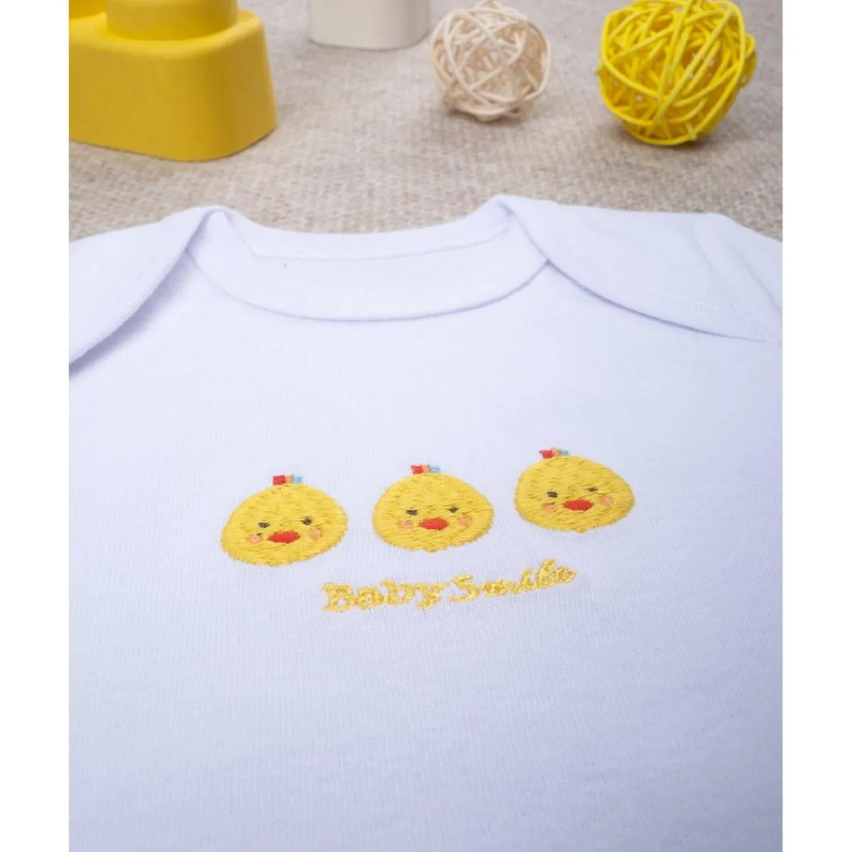 Body unisex smile bordado patitos*Prenatal Hot