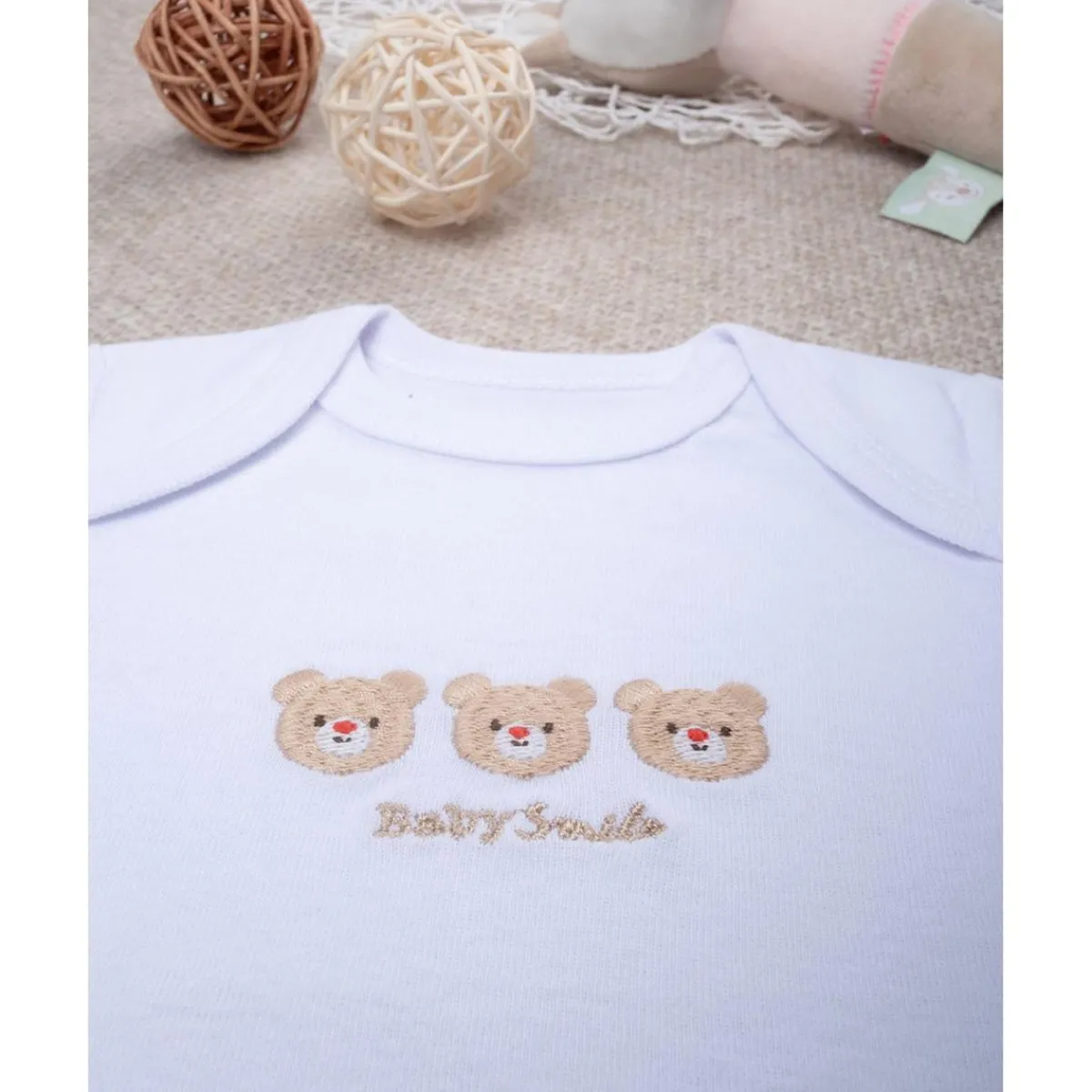 Body unisex sonrisa bordado ositos*Prenatal Discount