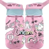 Botella cantimplora infantil de tritan 500ml con diseño Unicornio Material Escolar