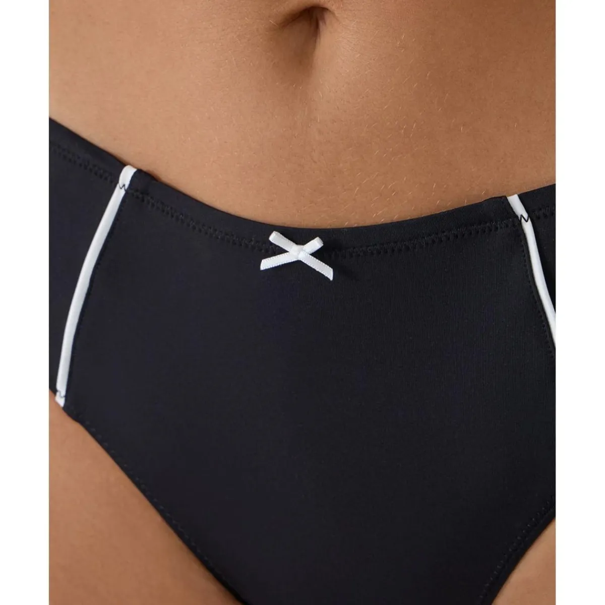 Braguita premamá negra con detalles blancos*Prenatal Outlet