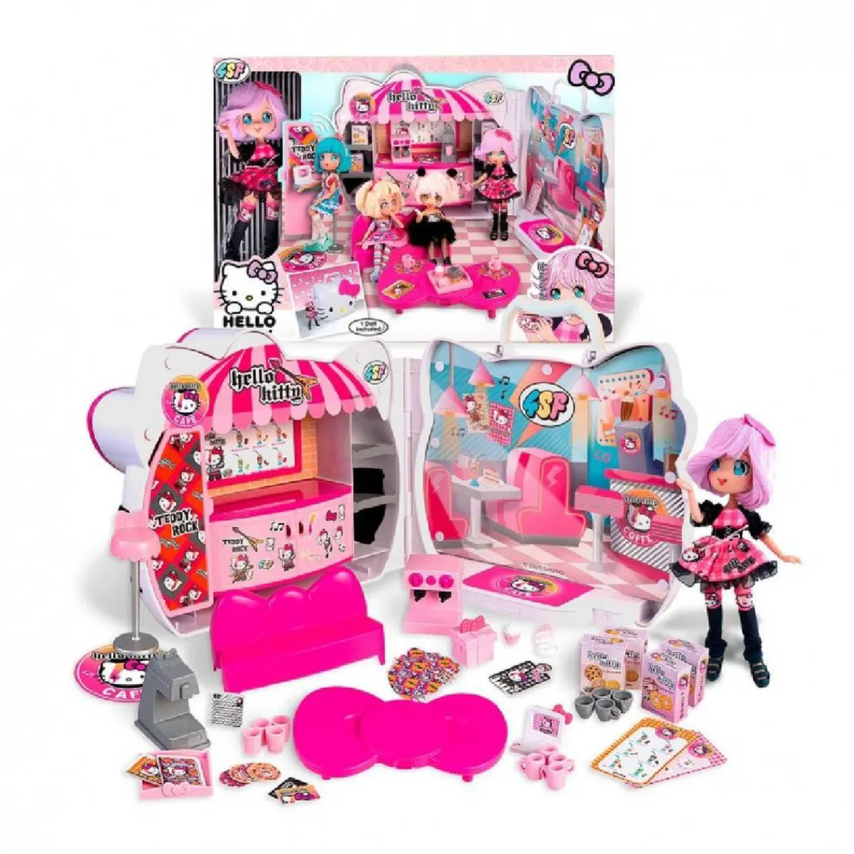 Clearance Cafetería de Hello Kitty Muñecas