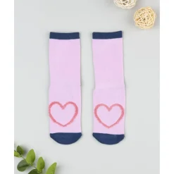 Calcetines antideslizantes niña rosa corazones*Prenatal Best