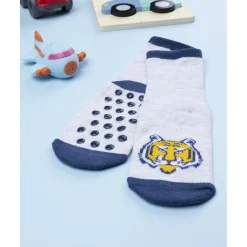Hot Calcetines antideslizantes niño gris tigre Calzado Y Accesorios·Accesorios Y Complementos