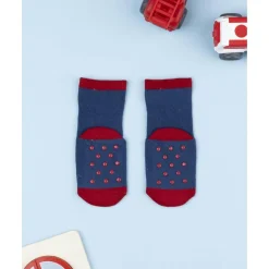 Online Calcetines antideslizantes niño azul con vehículos Calzado Y Accesorios·Accesorios Y Complementos
