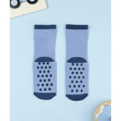 Calcetines antideslizantes niño azul con coches*Prenatal Sale