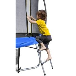 Hot Cama elástica exterior de 366 cm con red, escalera y refuerzo de protección Camas Elásticas