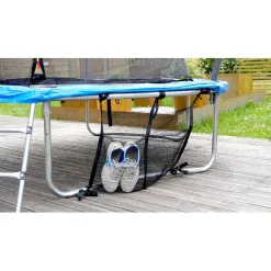 Cama elástica exterior de 427 cm con red, escalera y refuerzo de protección*SOULET Outlet