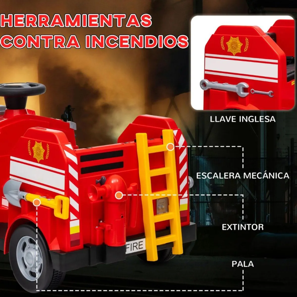Best Camión de bomberos eléctrico Vehículos De Batería O A Pedales