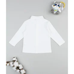 Camisa blanca con bordado perritos niño*Prenatal