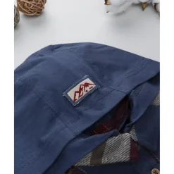 Camisa de franela multicolor con capucha para niño*Prenatal Outlet