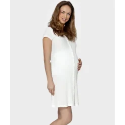 Camisa de parto de media manga a costillas*Prenatal Discount