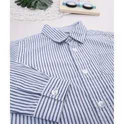 Camisa infantil de rayas blancas/azules*Prenatal New