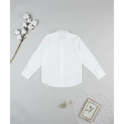 Camisa niño blanca con pajarita azul Niño·Niño 2-10 Años|Niño 2-10 Años·Camisas Y Camisetas