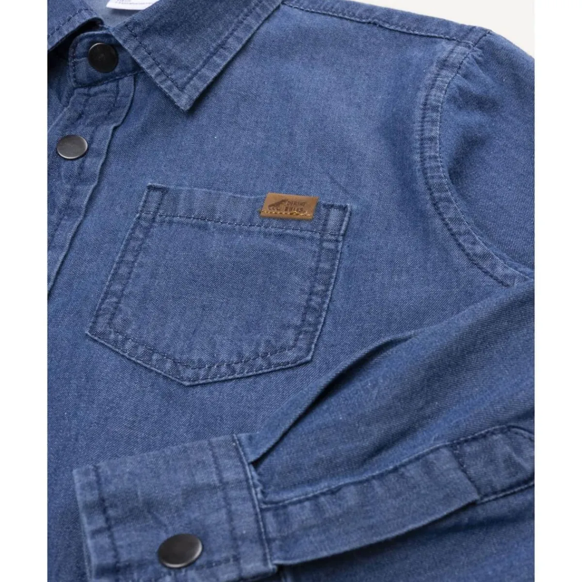 Hot Camisa niño en denim azul con bolsillos Niño·Niño 2-10 Años|Niño 2-10 Años·Camisas Y Camisetas